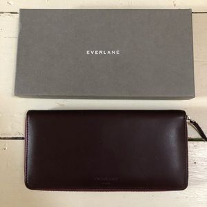 Everelane Burgundy Slim Wallet